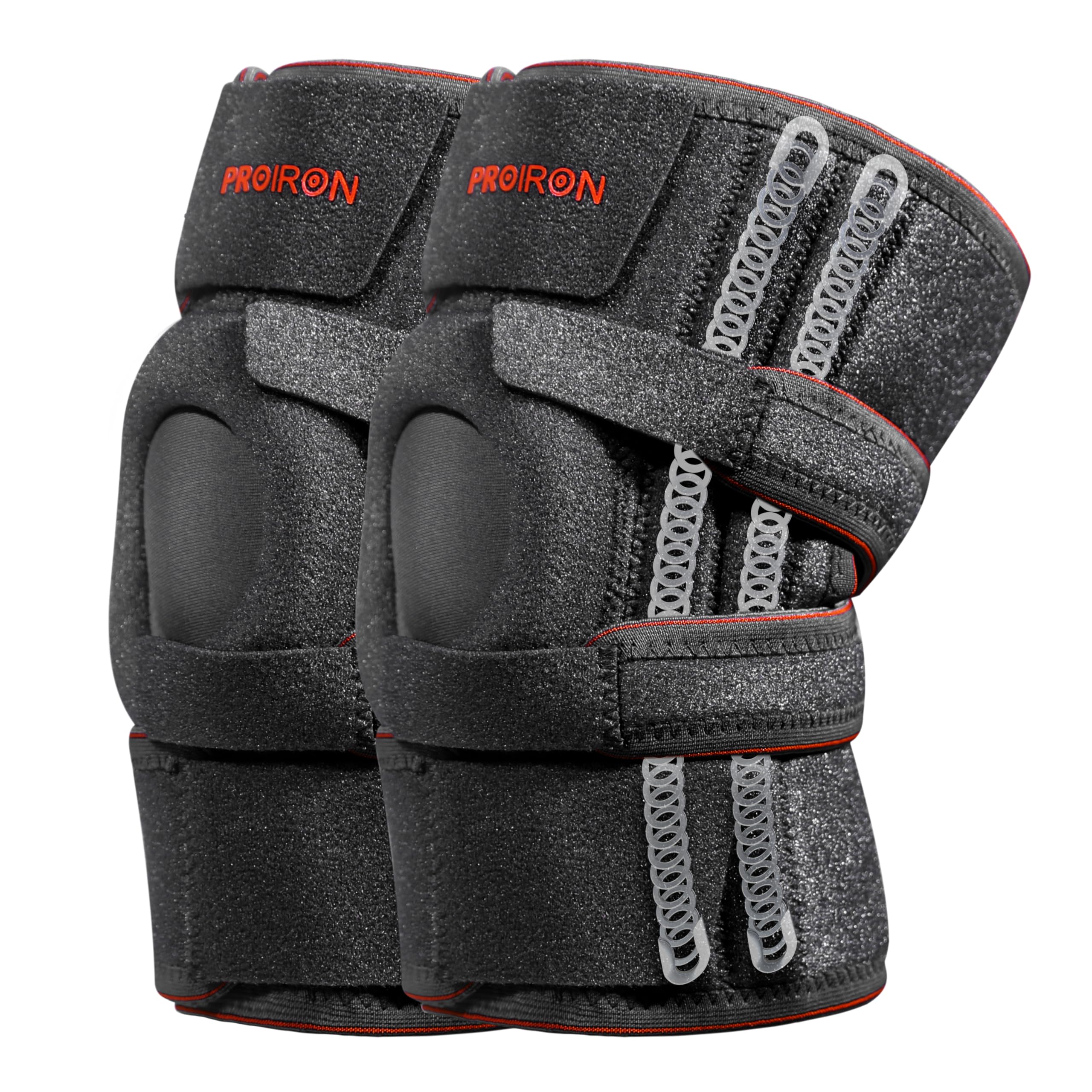 PROIRON Warm Knee Brace with Side Stabilizers and Patellar Gel Pads, Adjustable Compression Knee Brace for Meniscus Tear, Arthritis, Male, Female Injury Recovery, ACL, Joint Pain, Walking, Sports