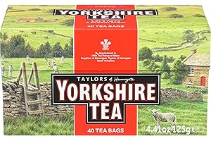 Yorkshire Tea Red Label - Premium Black Tea, Bold & Smooth Flavor from a Proper Brew (40 Tea Bags)
