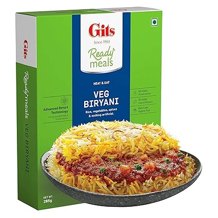 Gits Ready to Eat Veg Biryani, 265g