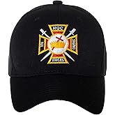 in Hoc Signo Vinces Knights Templar Masonic Embroidered Black Adjustable Baseball Cap