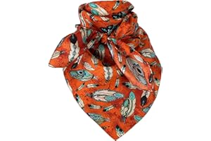 AUSTIN ACCENT INC Austin Accent Cowboy Bandana 100% Silk Scarf Wild Rag 34 Inch Multiple Colors