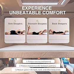 Dyonery RV Mattress Short Queen, 8 Inch Memory Foam