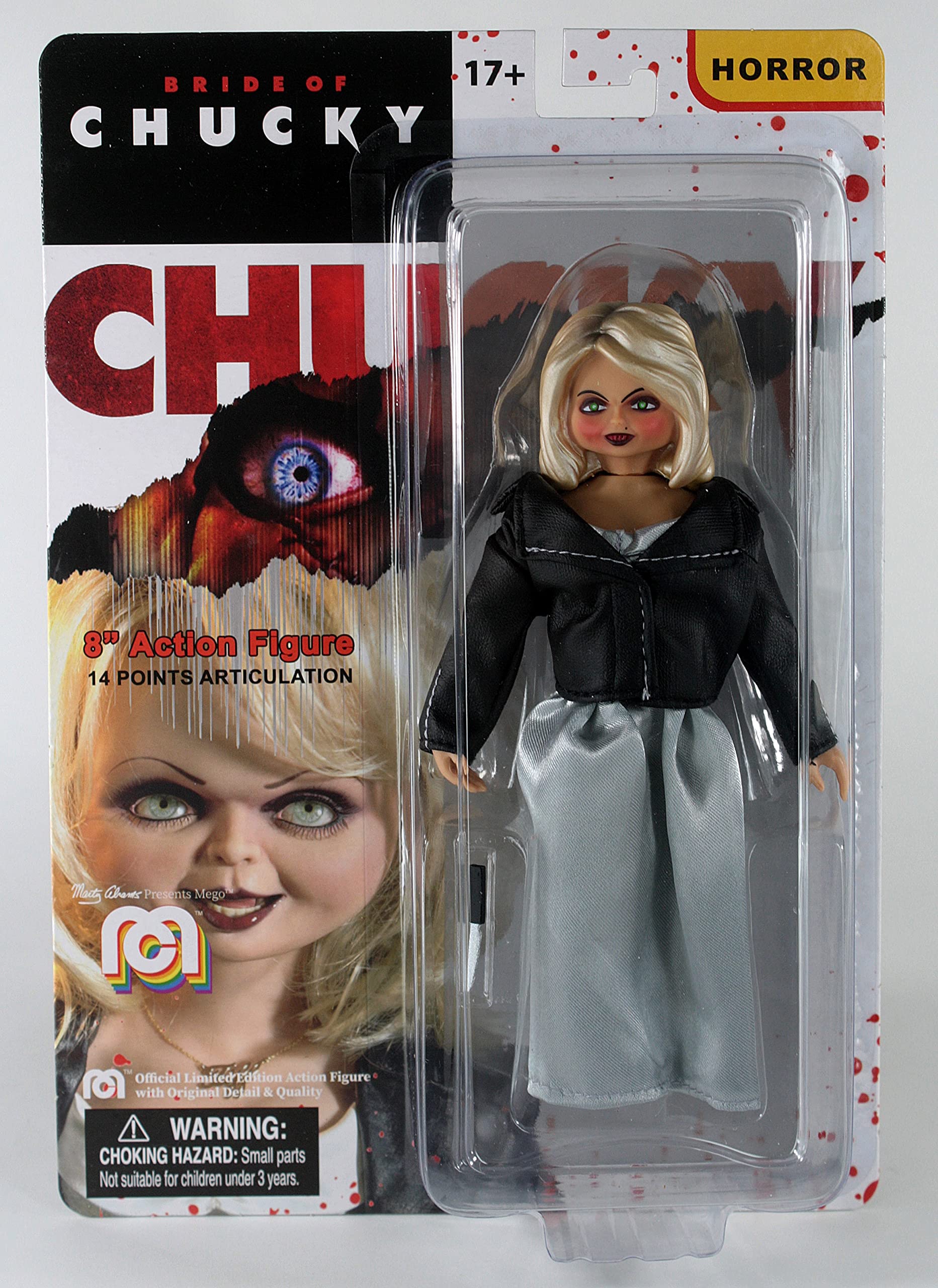 Mego Bride of Chucky Action Figure Tiffany 20cm, Multicolor, Standard, Cookie Padding H Coin Purse