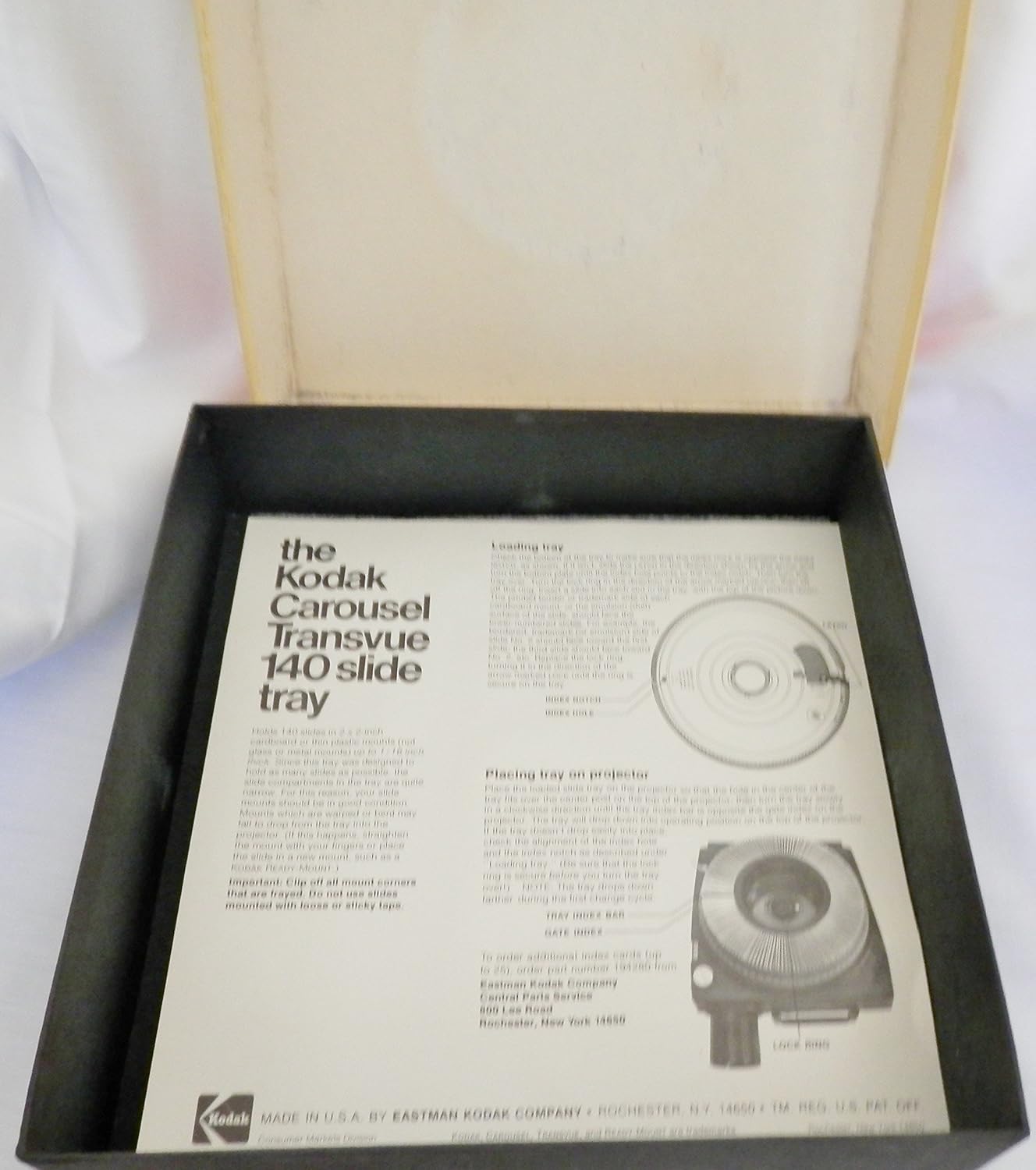 Kodak B140T Carousel Transvue 140 Slide Tray : Kodak Carousel Slide Projector : Camera & Photo