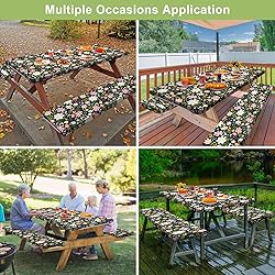 Picnic Table Cover with Bench Covers Camping