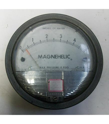 Dwyer 2025 Magnehelic Differential Pressure Gauge, Type, 0 to 25