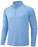 TACVASEN Men's 1/4 Zip Shirts Long Sleeves