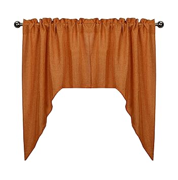 Amazon Com Aiking Home Rod Pocket Faux Linen Textured Semi Sheer