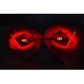 mlnyitus 2 Pcs Red Superhero Halloween Glowing LED Light Kit, RGB Helmet Decoration for Cosplay Mask Light Eyes DIY Projects Soft Light Beads Battery Not Included