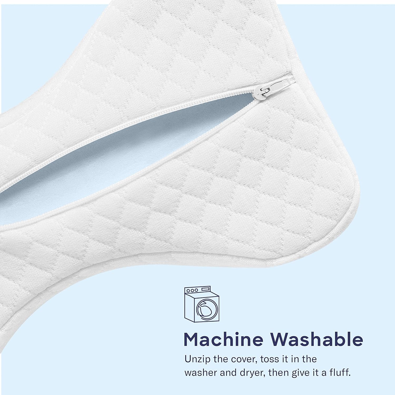 Luna Orthopedic Knee Pillow for Sciatica Relief, Back Pain, Leg Pain, Pregnancy, Hip and Joint Pain | Memory Foam Wedge Contour for Side, Back & Side Sleepers | CertiPUR-US Certified & Designed in USA: Home & Kitchen