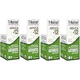MediNatura T-Relief Extra Strength Arthritis Pain Reliever Arnica +12 Natural Medicines for Joint Soreness Stiffness Aches, Quick Dissolving Pain Relief for Women & Men - 100 Tablets (4 Pack)