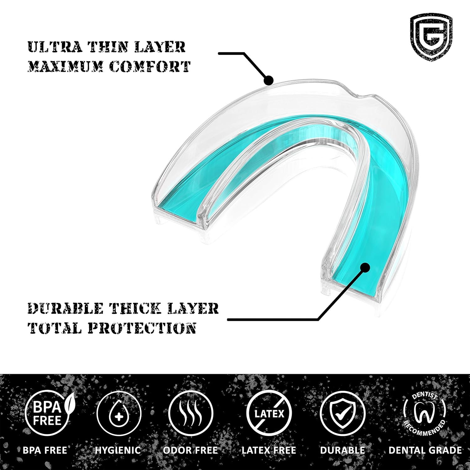GRINDSHIELD Teeth Grinding Guard - Moldable, Trimmable - 4 Mouth Guards for Grinding Teeth & Case – Nightguard for Teeth Grinding, Clenching Night Guard, Bruxism Mouth Guard, Dental Guard, Mouthguard : Beauty