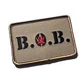 Coyote Brown - Official Tactical Bug Out Bag Marker Black Patch (Hook/Loop)