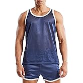 Ouber Men’s Mesh Gym Tank Top Lightweight Sleeveless Workout Shirt Muscle Tank for Running Training