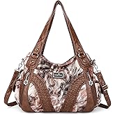 Purses and Handbags Women Fashion Tote Bag Shoulder Bags Top Handle Satchel Purses Washed Synthetic Leather Handbag