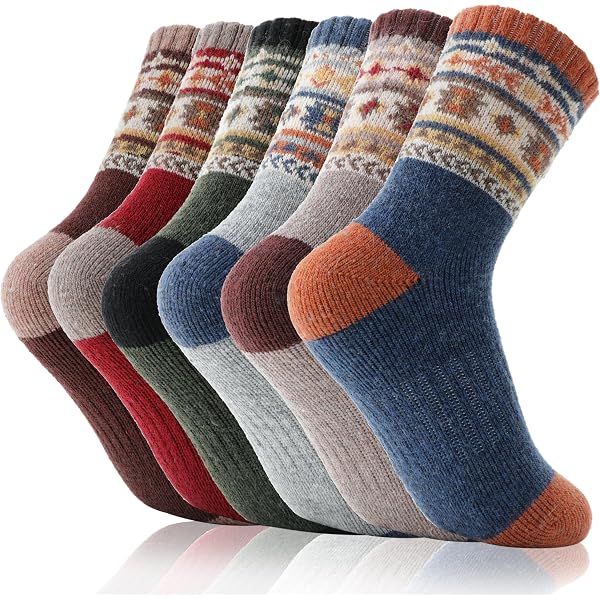 Chaussettes De Ski Stylebest Enfants - Taille 27-30 (3-10 Ans) - Coton Peigné Chaud - Pour Sports D'hiver