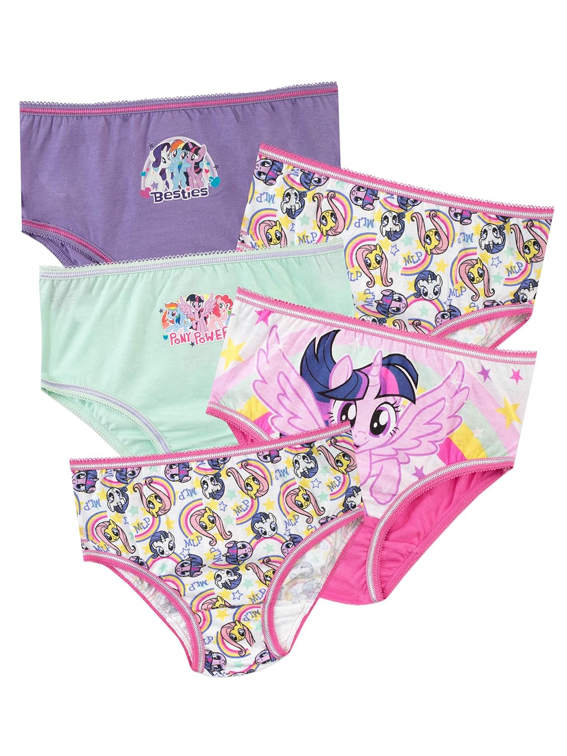 Buy My Little Pony Girls' Unicorn Underwear Pack of 5 Size 3T