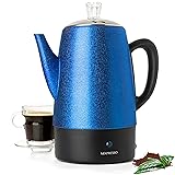 Mixpresso Electric Percolator Coffee Pot, Stainless