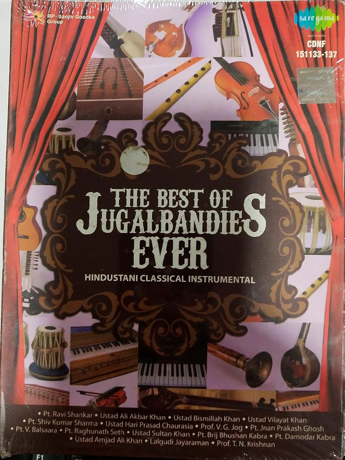 Pt Ravi Shankar Ustad Ali Akbar Khan Ustad Vilayat Khan Ustad Bismillah Khan Pt Hari Prasad Chaurasia Etc The Best Of Jugalbandies Ever 5 Cd Pack Collector S Edition Hindustani Classical Instrumental