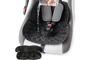 MOMSYLA 2 Pack Waterproof Piddle Pads Carseat Potty Training Car Seat Protector Waterproof Car Seat Liner Cover to Prevent Pee