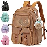 Lroiutian Mesh Backpack for Girls Boys, Heavy Duty Semi-Transparent Mesh Bookbag Womens Mens Mesh Backpacks for School, Sports, Beach, Swimming, Travel Khaki
