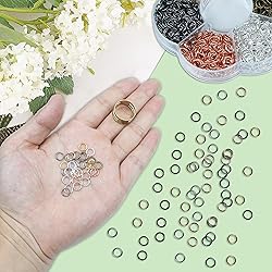 YAKA1800Pcs 6mm1Box 6 Colors Open Jump Ring,Ring