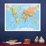 Maps International World Map Political Front Sheet Lamination 59.4 x 42 cm view 3