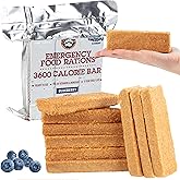 Grizzly Gear Emergency Food Rations- 3600 Calorie Blueberry Bar - 3 Day, 72 Hour Supply For Disaster, Hurricane, Flood Preparedness - Less Sugar, More Nutrients Than Leading Brands - 5 Year Shelf Life