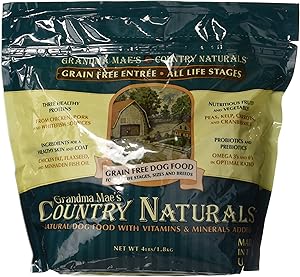 Grandma Mae'S 79700129 4 Lb Country Naturals Premium All Natural Dog Food Grain Free, One Size