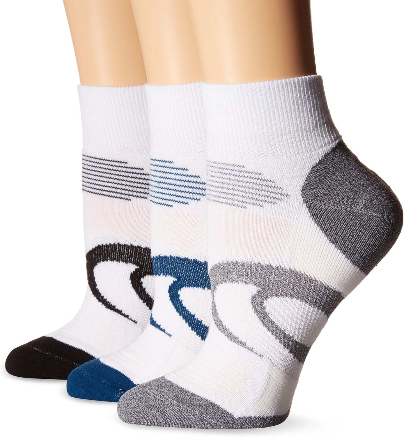 ASICS Intensity Quarter Socks (3-Pack) : Clothing