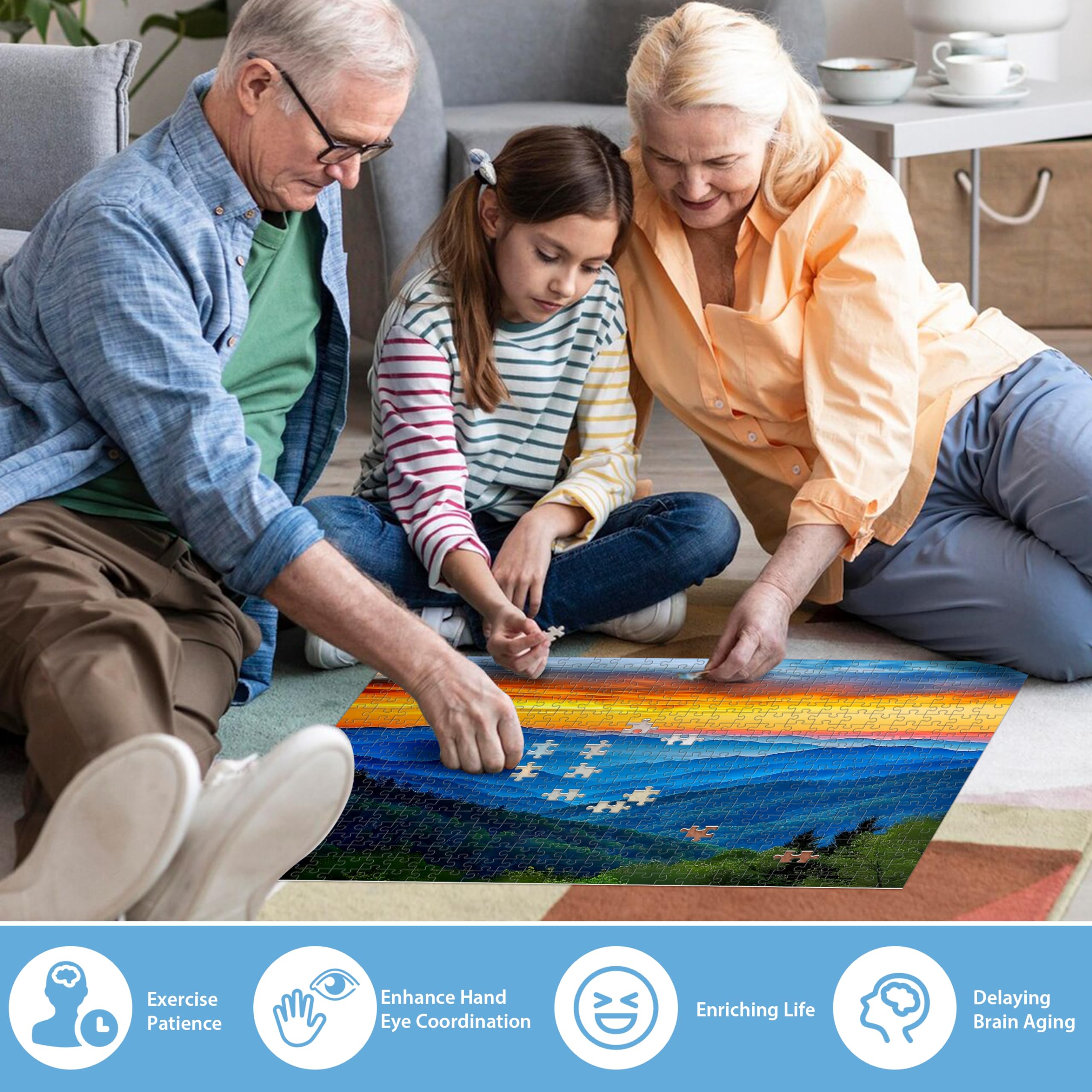 Jigsaw Puzzles 500 Pieces for Adults - Landscape Challenging Puzzle for Kids, Teens, Elderly - Natural Scene Hard Puzzle - Great Gift for Boys Girls Family Activity Fun Games Toys 20.5