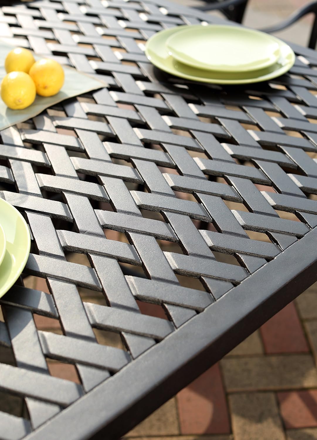 darlee patio furniture replacement cushions on Dining Sets Darlee 201630 9pc 30sl Ocean View Cast Aluminum 9 Piece Rectangle Dining Set And Seat Cushions 42 By 92 Antique Bronze Patio Lawn Garden