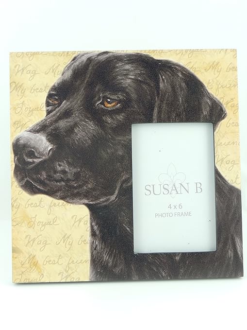 Perfect Gift for Dog Lovers. A Photo Frame Holds a 4 X 6