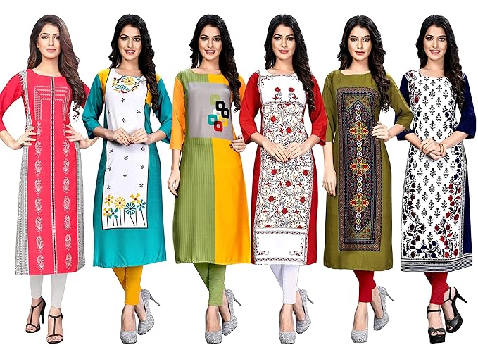 Women's Crepe Straight Kurti