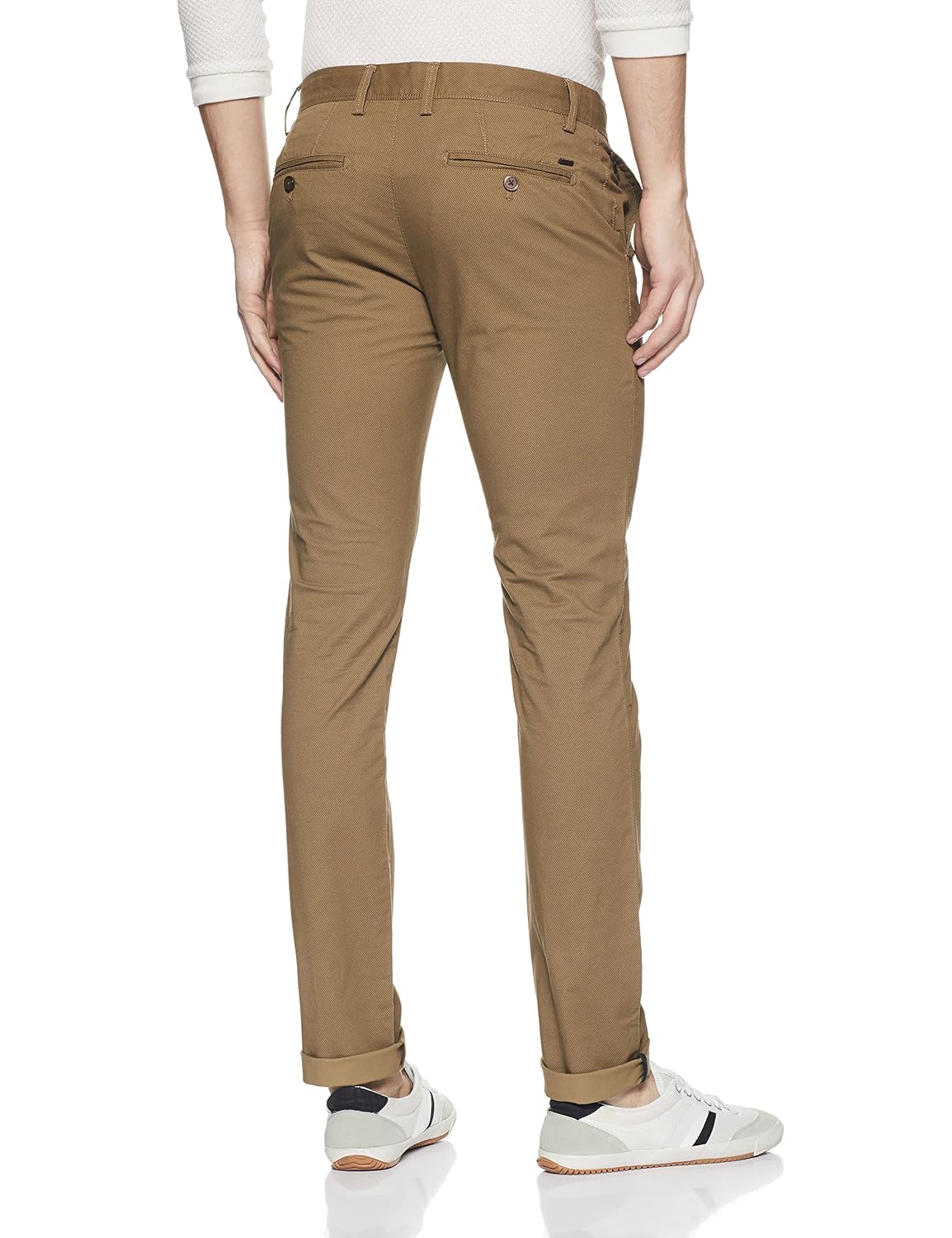 indian terrain men's skinny fit casual trousers