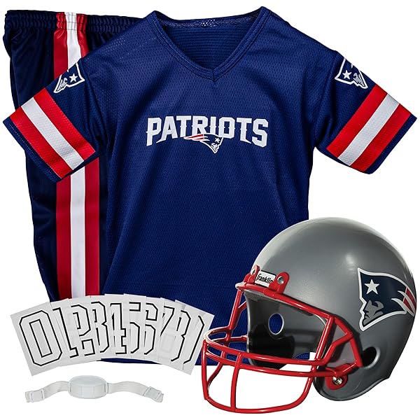 NEW ENGLAND PATRIOTS YOUTH NFL DELUXE HELMET AND...