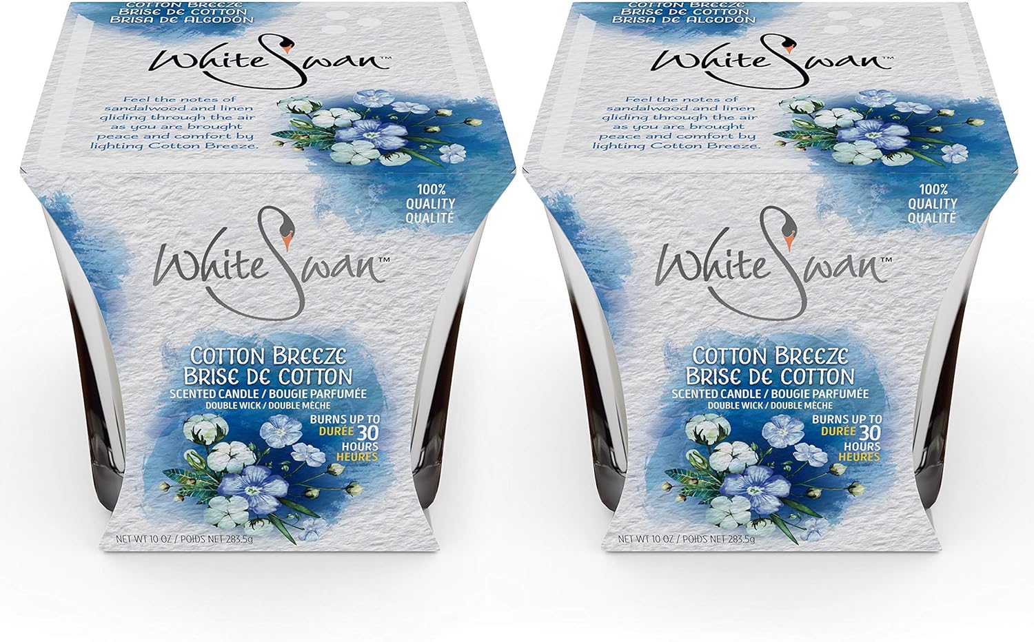 White Swan Scented Candles, Cotton Breeze 10 oz (2 PACK) Amazon.co.uk