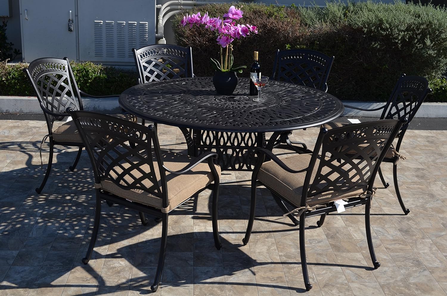 Amazon Com St Augustine Cast Aluminum Powder Coated 7pc Outdoor
