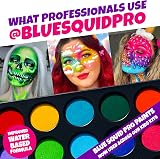 Blue Squid 28 Colour Face Painting Kit Kids 160pc Stencils Glitter view 9