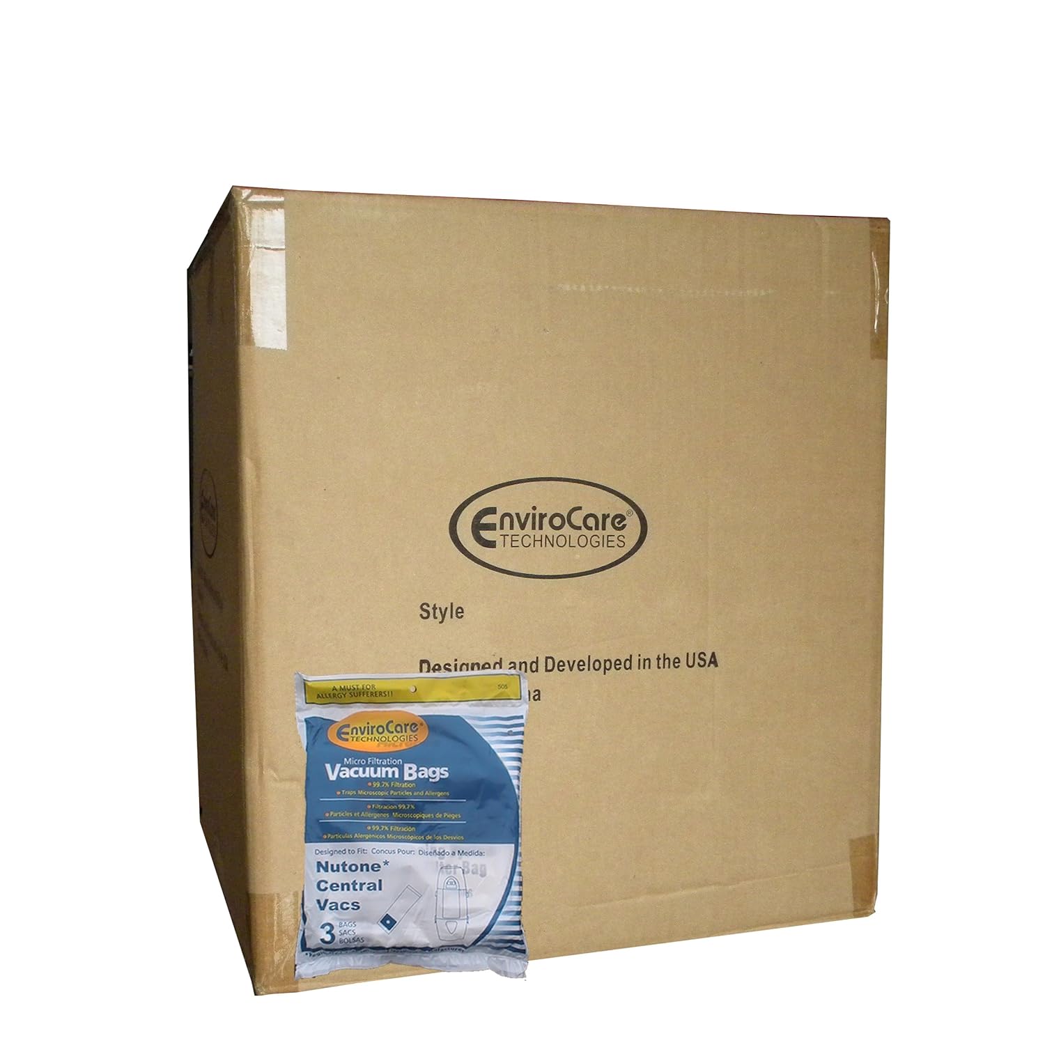 1/2 Case (25pkgs) Central Vacuum Cleaner bags For Nutone Broan Cyclovac Dynavac Easyflo Eureka Filteraire Frigidaire Housekeeper/Rittenhouse Husky Miami Carey Singer Smart Soluvac Vacuflo 391, CF3918, 110025, 110056, Nutone-391, 44186 6 gallon