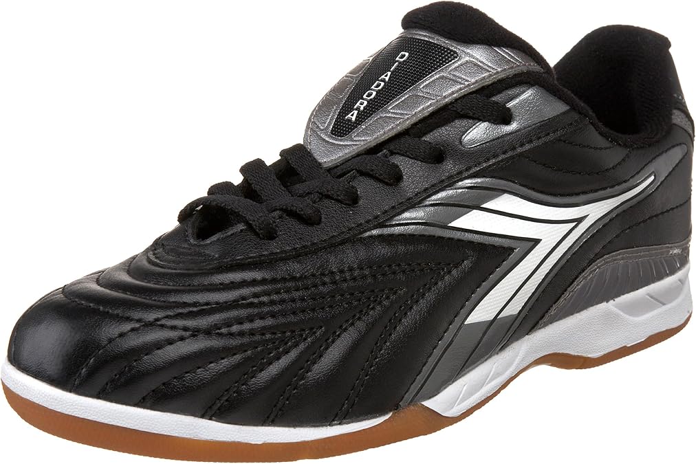 Amazon.com | Diadora Furia Indoor Soccer Shoe (Little Kid/Big Kid), Black/White, 5.5 M US Big 