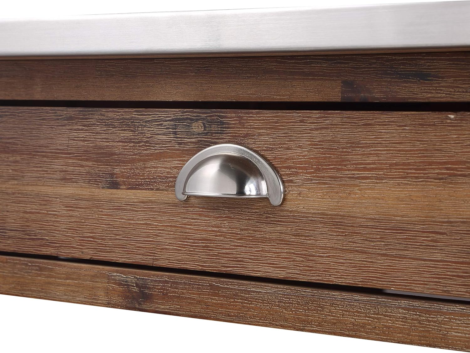 Boraam Sonoma Kitchen Cart, Barnwood Wire-Brush: Furniture & Decor