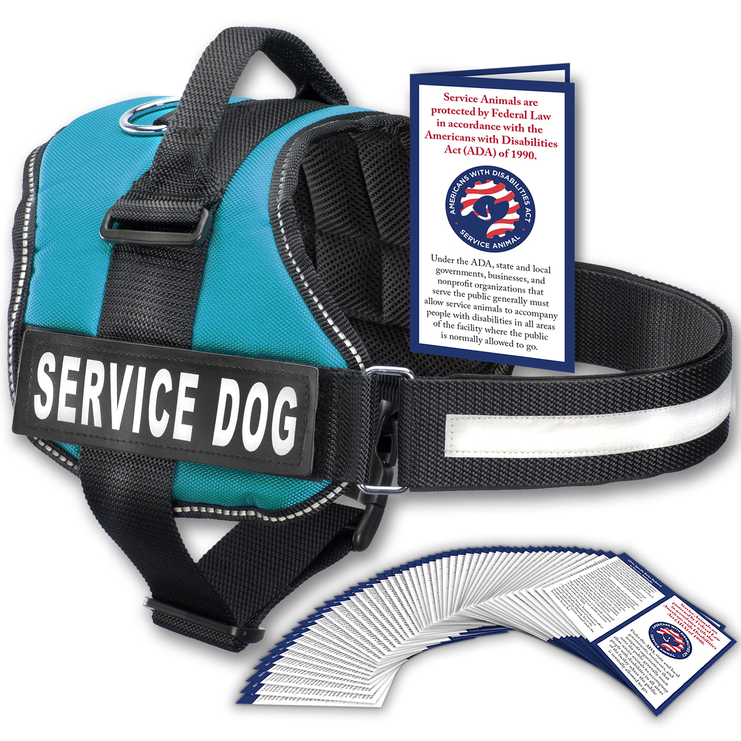 Industrial Puppy Service Dog Vest with Handle - No Pull Dog Harness for Large Dogs, ESA, and Working Dogs - Adjustable Fit, Reflective Straps, Removable Patches,Training Vest for Small to Large Breeds โ image 1