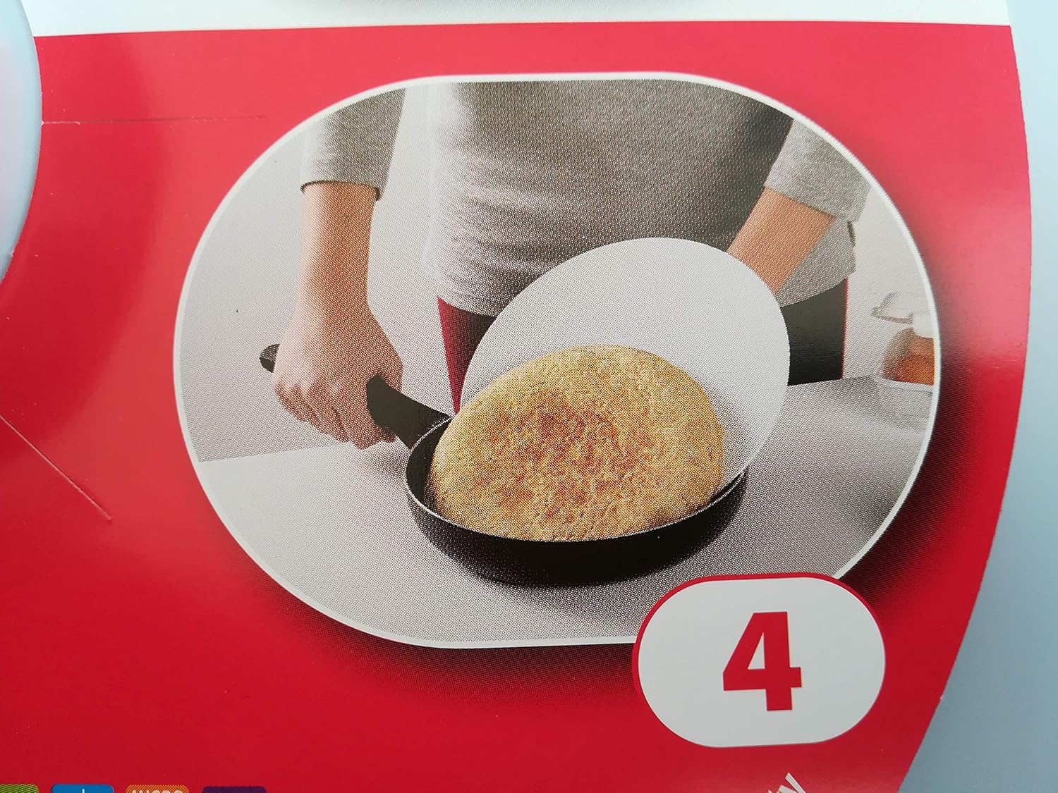 LCQI Tapa Volteatortillas Dar Vuelta Gira Tortilla Patata (Blanca ...