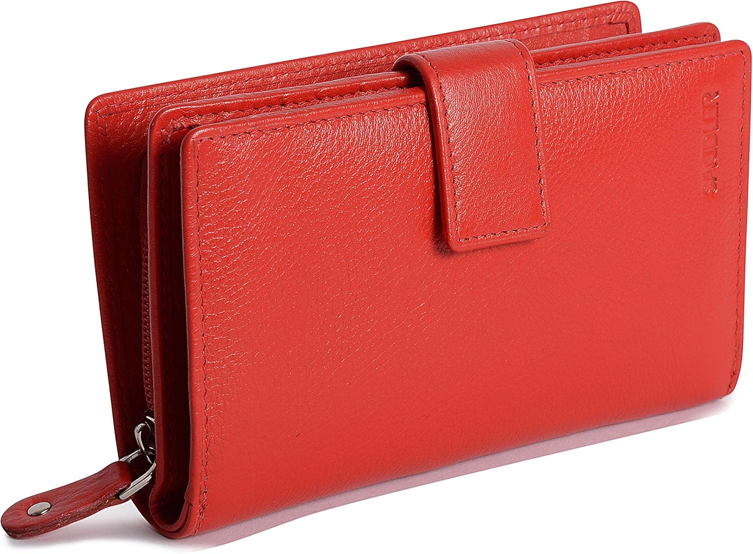 SADDLER Womens Luxurious Leather Bifold Wallet Clutch