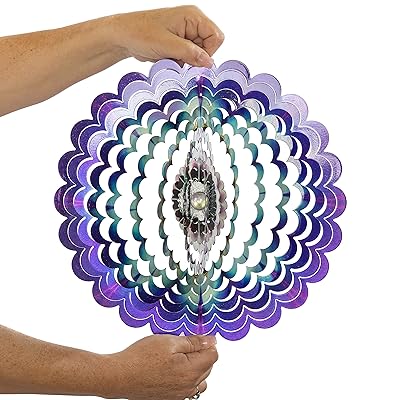 Download Buy Vp Home Floral Burst Mandala Kinetic 3d Metal Outdoor Garden Decor Wind Spinner Online In Indonesia B08ppwrqpp