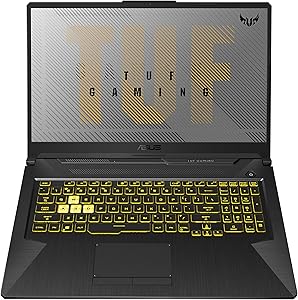 CUK ASUS TUF706IU Gaming Laptop PC (AMD Ryzen 7 4800H CPU, 32GB RAM, 1TB NVMe SSD, NVIDIA GeForce GTX 1660 Ti 6GB GPU, 17.3" Full HD 120Hz, Windows 10 Home) Gamer Notebook Computer