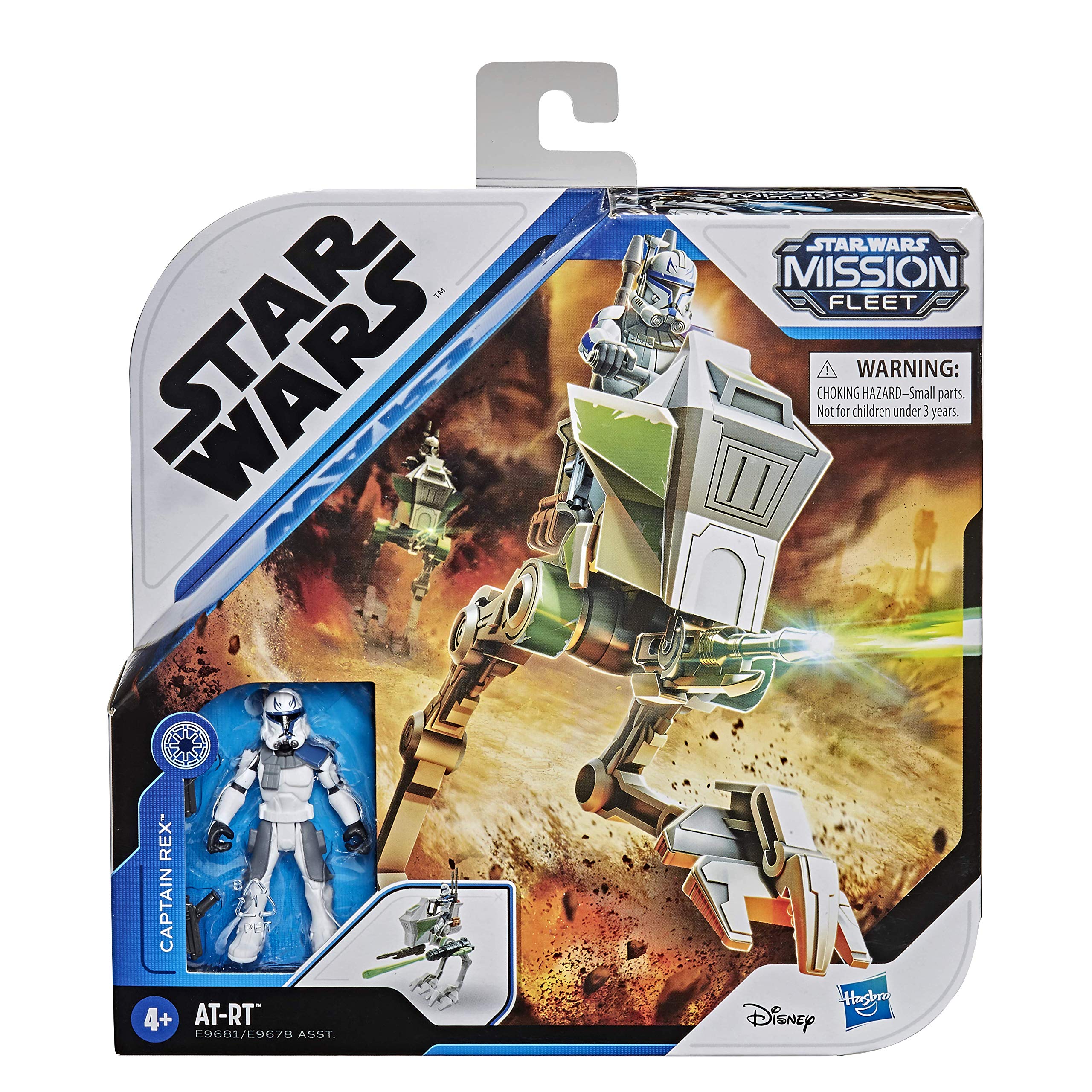 Star Wars Mission Fleet Expedition Class Captain Rex Clone Combat 6-cm-Scale Figure and Vehicle, Toys for Children Aged 4 and Up