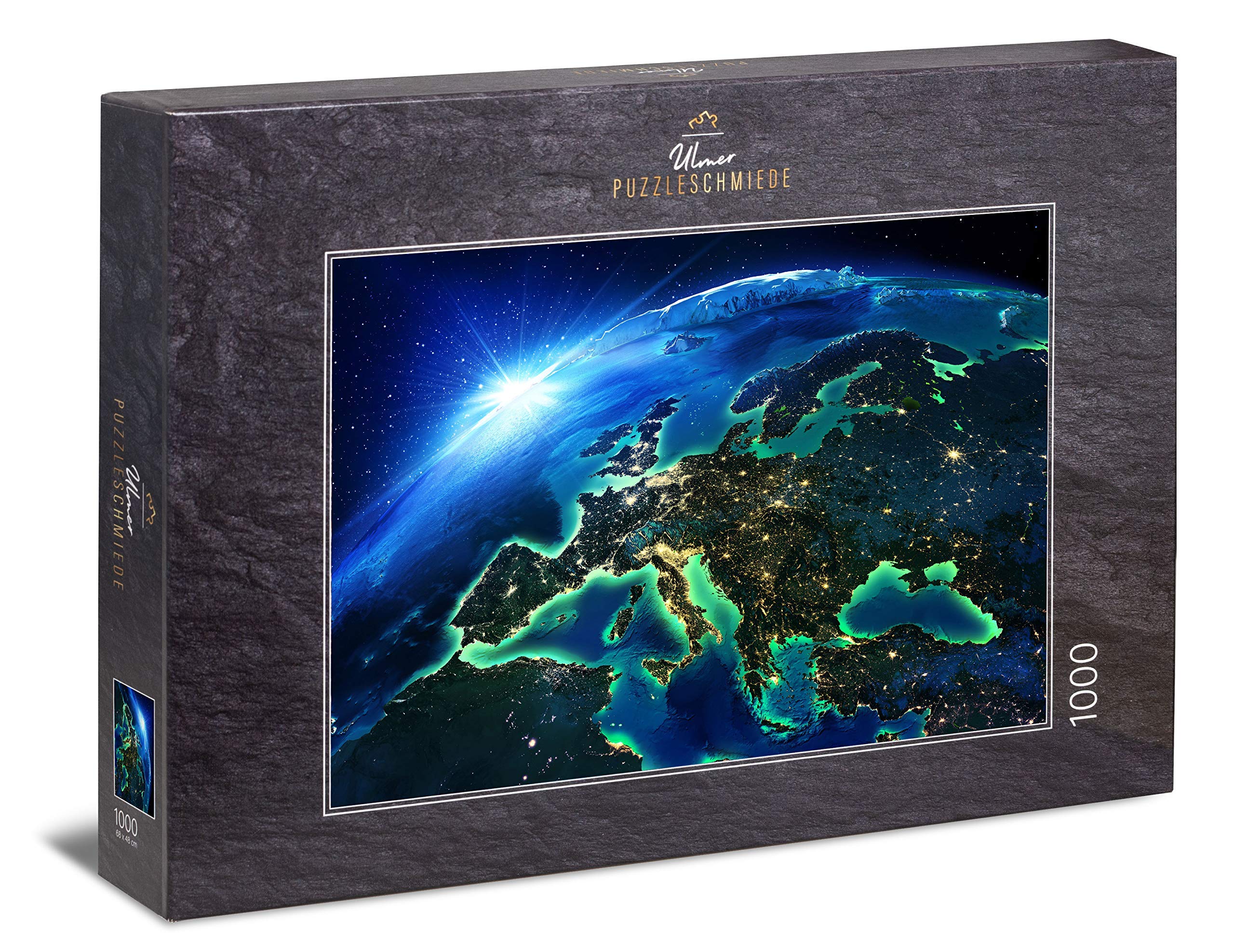 Ulmer Puzzleschmiede - Puzzle "Europe": 1000 pieces jigsaw puzzle - Europe seen from space at night
