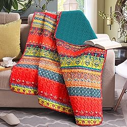 Exclusivo Mezcla Reversible Microfiber Boho Striped